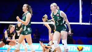 Magdalena Jurczyk (z lewej) i Julia Szczurowska w meczu Polska - Belgia