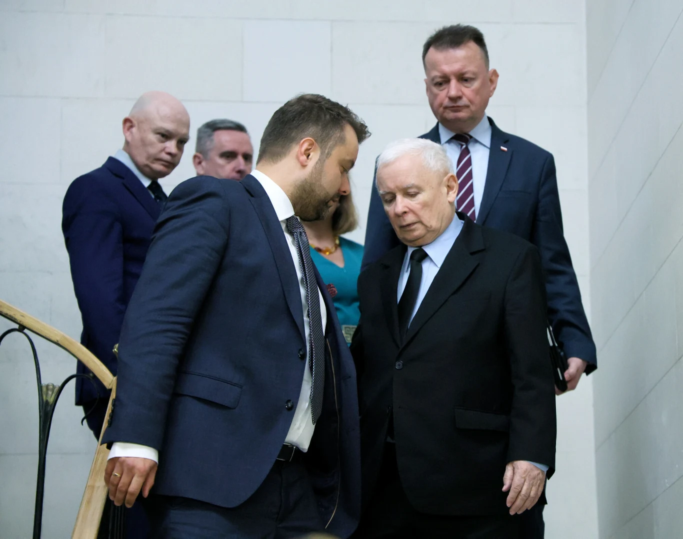 Jarosław Kaczyński w gronie bliskich współpracowników Jarosław Kaczyński