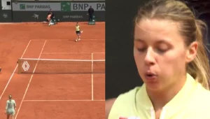 Roland Garros. Kadry z meczu Maja Chwalińska - Anna Kalinska