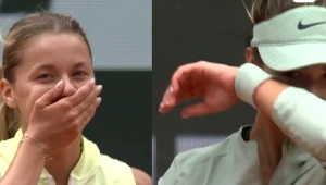 Maja Chwalińska i Anna Kalinska podczas ćwierćfinału Rolanda Garrosa