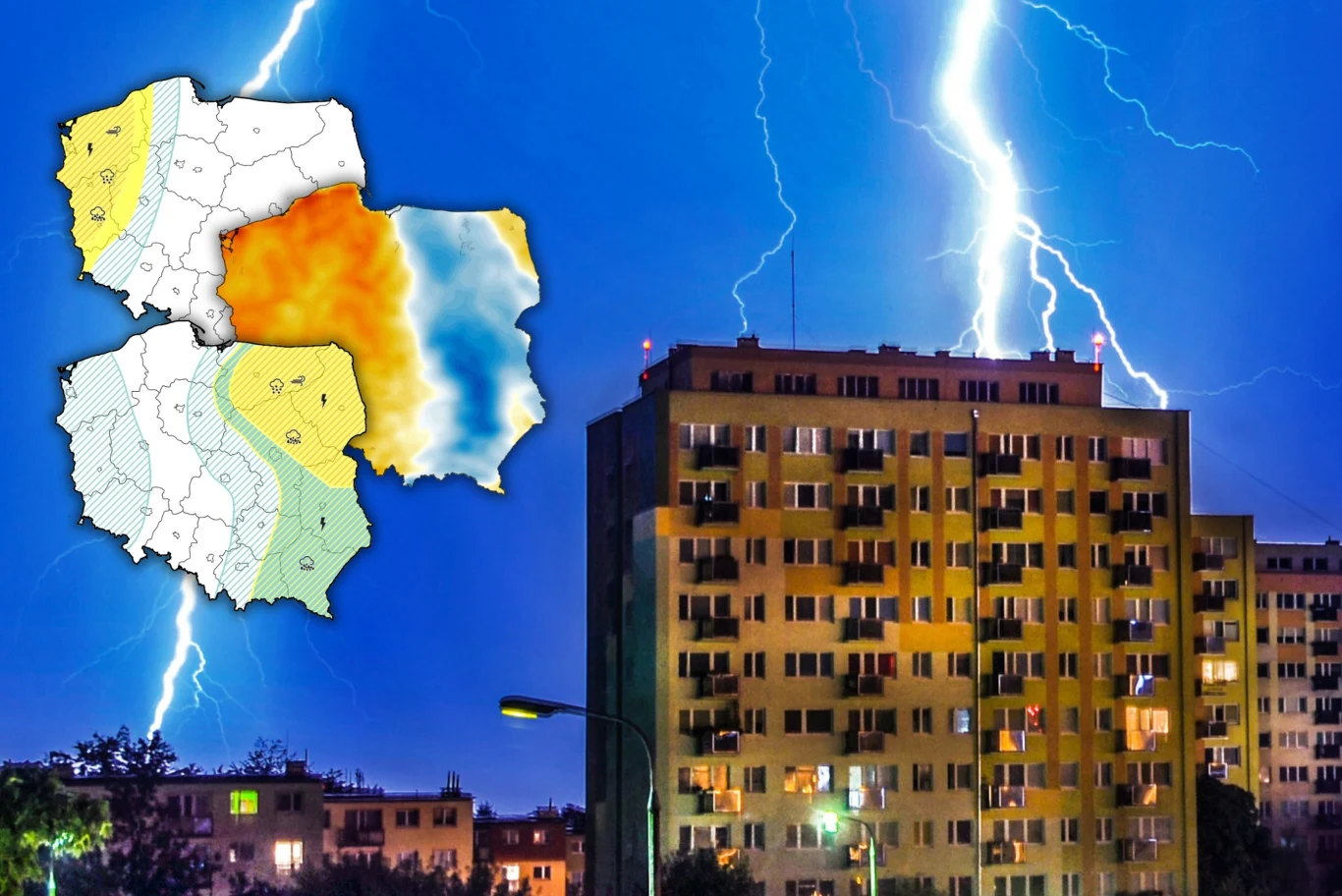 Burze, ulewy i wichury mogą być realnym zagrożeniem w Boże Ciało - prognozuje IMGW Pogoda na Boże Ciało 2026. Burze zawisną nad dużą częścią kraju, przyniosą masę ulew i wichury