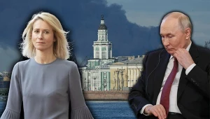Kaja Kallas i Władimir Putin. Szefowa unijnej dyplomacji oceniła, że ukraińskie ataki dronowe w głębi Rosji wywołują na Kremlu oznaki paniki.