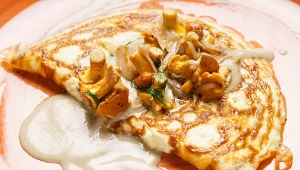 omelet with chanterelle