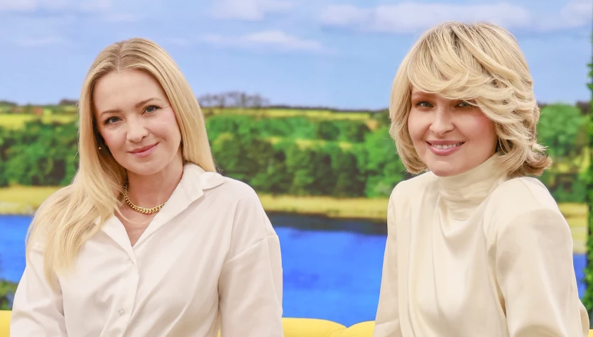 Barbara Kurdej-Szatan i Marieta Żukowska w "halo tu polsat"