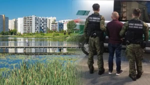 Obywatel Ukrainy przymusowo opuścił Polskę, wyłowił ogromnego suma z jeziorka Balaton w Warszawie
