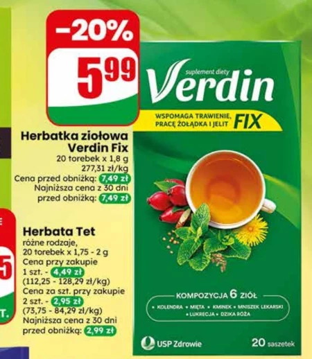 Трав'яний чай Verdin Fix