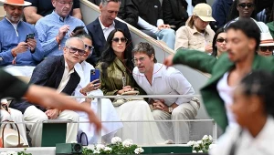 Brad Pitt na meczu Mai Chwalińskiej