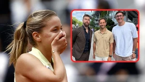 Maja Chwalińska zrobiła wrażenie nawet na tuzach polskiej siatkówki. W ramce od lewej: Michał Kubiak, Grzegorz Łomacz i Łukasz Kaczmarek