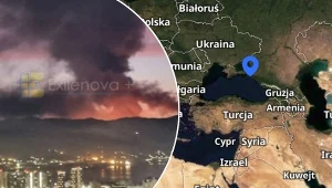 Pożar składu ropy w Noworosyjsku po ataku Ukrainy