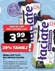 Mleko bez laktozy Łaciate