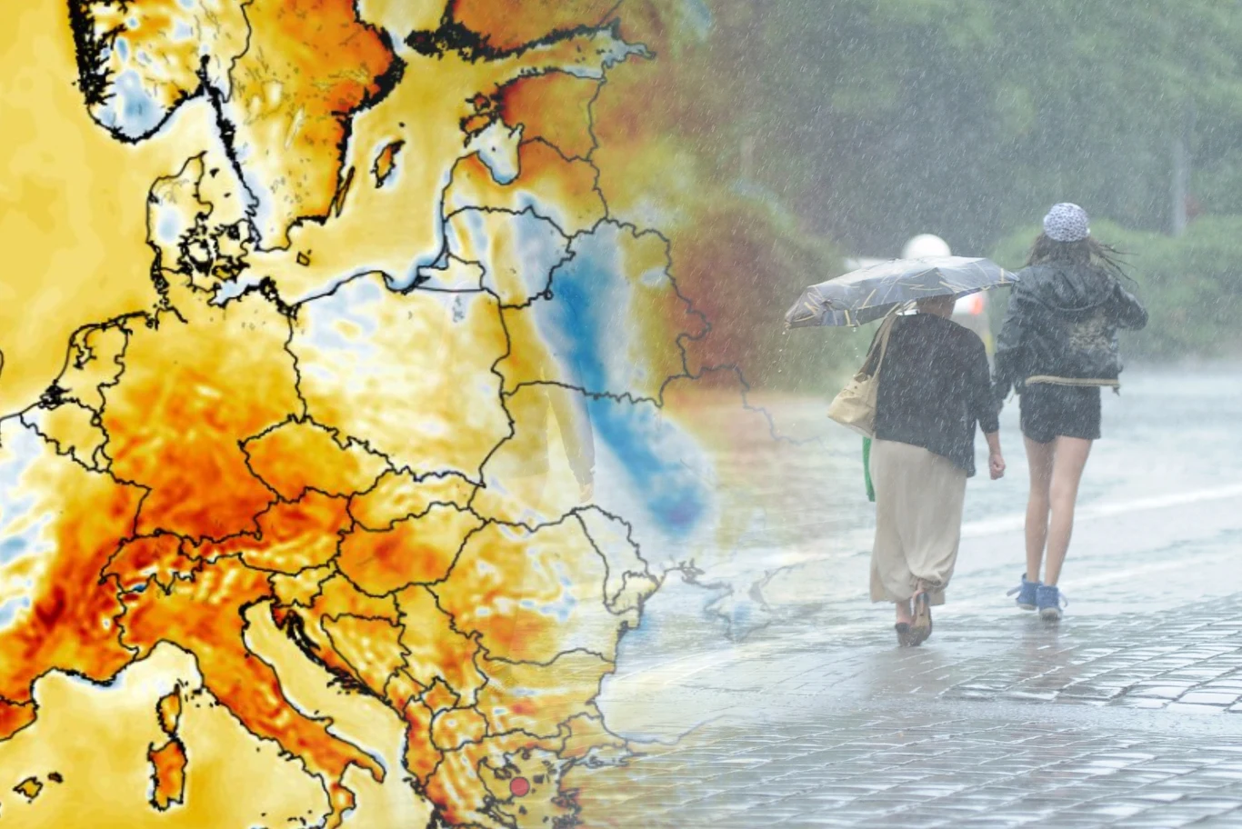 Deszcze w poniedziałek opanują północną Polskę, a burze północny wschód. Pogoda w reszcie kraju wyraźnie spokojniejsza