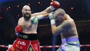 Tyson Fury w walce z Ołeksandrem Usykiem, 21.12.2024 r.