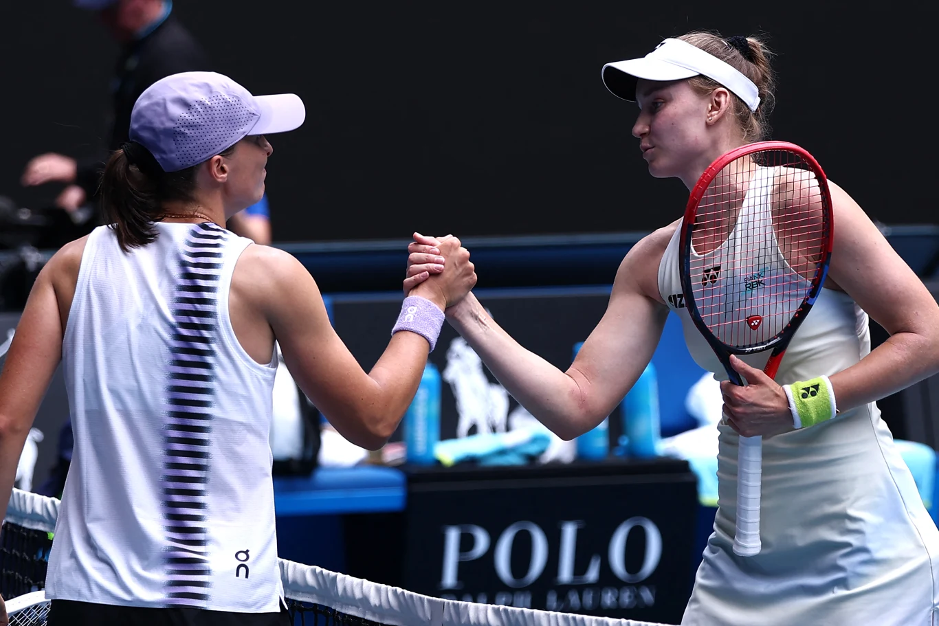 Iga Świątek i Jelena Rybakina rywalizowały ze sobą w tym roku podczas ćwierćfinału Australian Open Iga Świątek i Jelena Rybakina rywalizowały ze sobą w tym roku podczas ćwierćfinału Australian Open