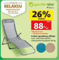 Leżak ogrodowy