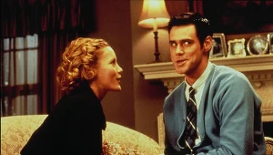 Leslie Mann i Jim Carrey w filmie "Telemaniak"