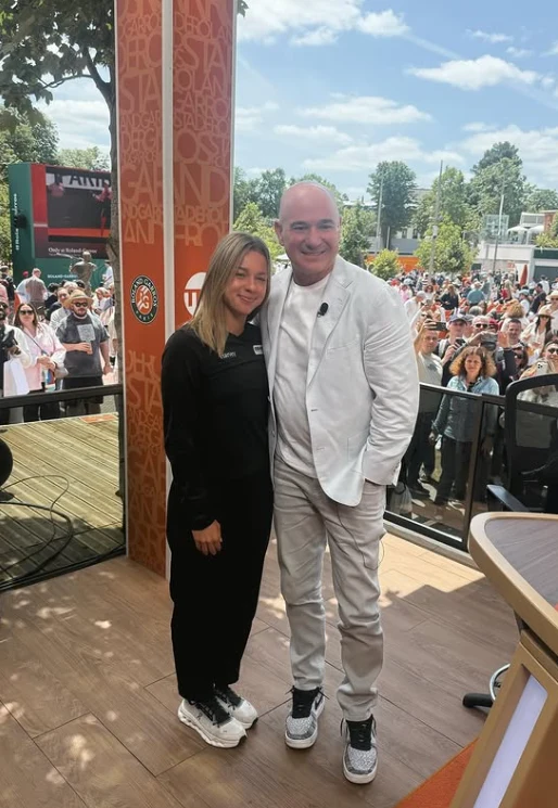 Maja Chwalińska i Andrea Agassi