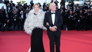 Sandra Hüller i Hanns Zischler na festiwalu w Cannes
