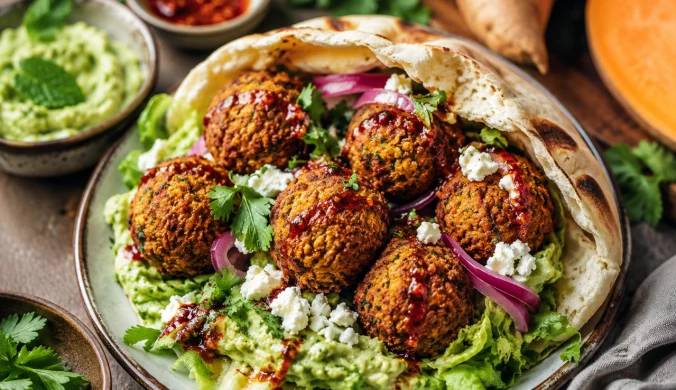 Falafel z dodatkiem batatów