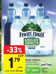 Woda źródlana Żywiec zdrój