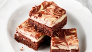 Brownie z polewą sernikową to eksplozja smaku