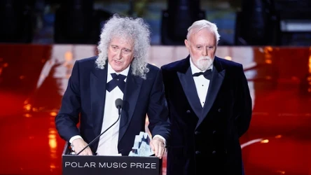 Brian May i Roger Taylor (Queen) podczas ceremonii odebrania Polar Music Prize - Sztokholm, 27 maja 2025 r.