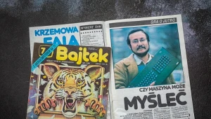 Stare czasopisma komputerowe Bajtek z lat 80. Numer 7/86 i 2/86 - z artykułem: "Czy maszyna może myśleć"