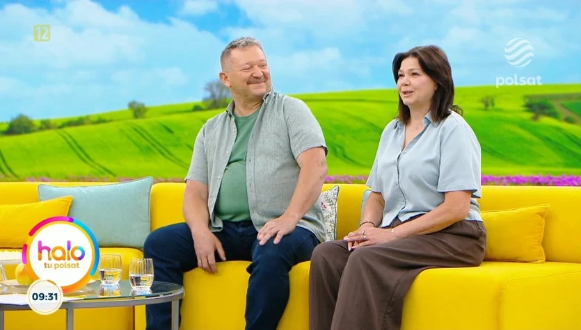 Prawie 35 lat razem i wciąż jak młode małżeństwo. Wiesław Nowobilski z żoną Barbarą w "halo tu polsat"