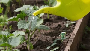 Jednym z najważniejszych zabiegów w uprawie ogórków jest podlewanie.