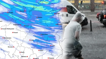 W poniedziałek na północy i północnym wschodzie pojawią się najsilniejsze burze z intensywnymi opadami deszczu i lokalnie również gradu