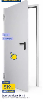 Drzwi techniczne Białe