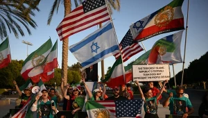 Protest przed meczem Iran - Nowa Zelandia na mundialu