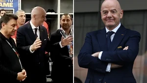 Nagranie krąży po sieci. Oto do jakiej szatni wszedł szef FIFA