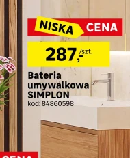 Bateria umywalkowa Simplon