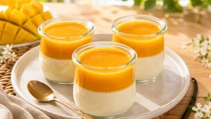 Panna cotta z mango