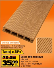 Deska tarasowa Teak