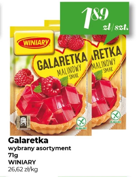 Солодке желе Winiary