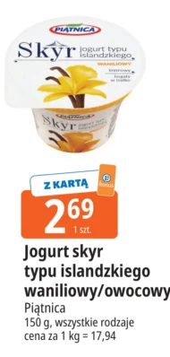 Jogurt typu islandzkiego Piątnica