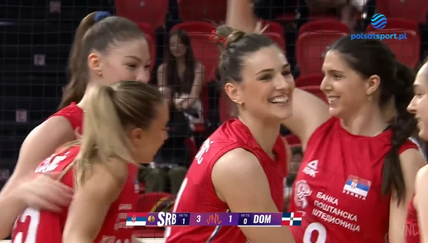 Liga Narodów siatkarek. Najlepsze akcje meczu Serbia - Dominikana. WIDEO