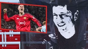 Benjamin Šeško (na małym zdj.) może zastąpić Roberta Lewandowskiego w Barcelonie