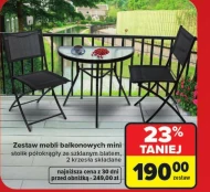 Zestaw mebli balkonowych