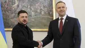 Wołodymyr Zełenski i Karol Nawrocki