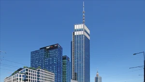 Z wieżowca Varso Tower spadła szyba