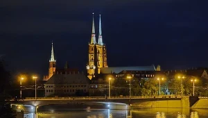 Wrocław wieczorem wygląda romantycznie