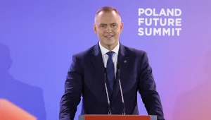 Karol Nawrocki podczas Poland Future Summit
