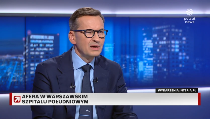 Morawiecki w ''Gościu Wydarzeń'' o aferze w Szpitalu Południowym: Dlaczego Kacprzyk jest ciągle na wolności? Przecież może mataczyć