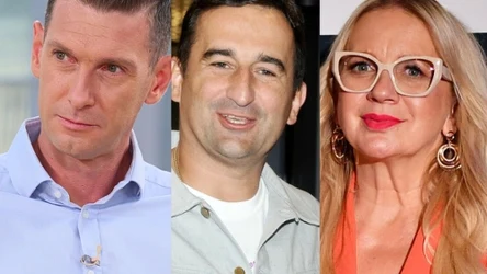 Od lewej: Łukasz Kadziewicz, Michał Koterski, Marzena Rogalska