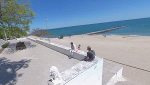 Plaża "Otrada" w Odessie, gdzie doszło do dramatycznych zdarzeń