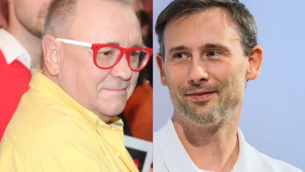 Jerzy Owsiak i Sławosz Uznański-Wiśniewski