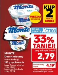 Молочний десерт Monte