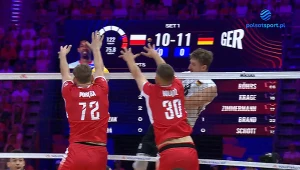 Liga Narodów siatkarzy. Najlepsze bloki w meczu Polska - Niemcy. WIDEO